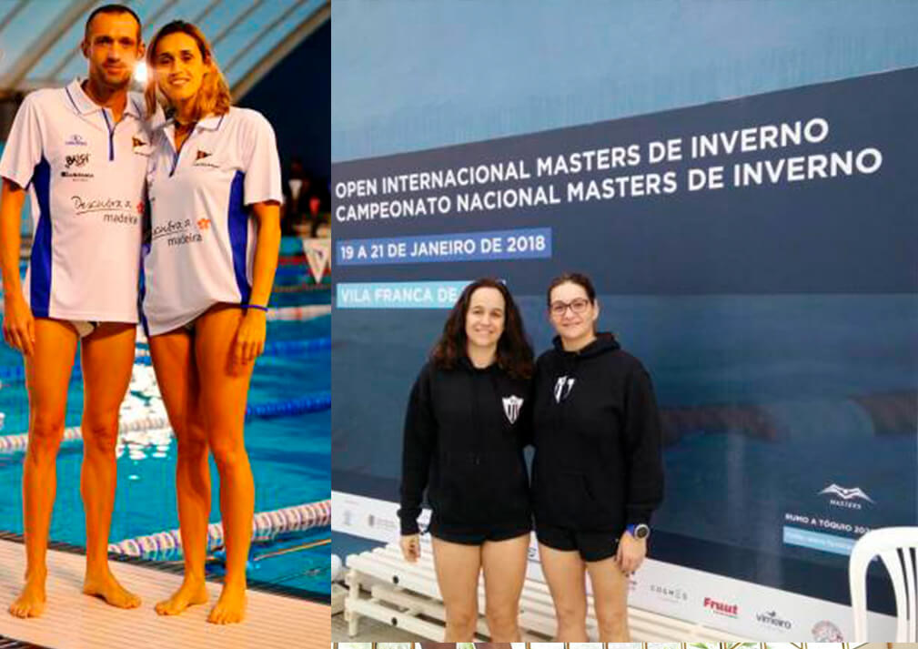 Catarina Alves, Cláudia Nóbrega, João Pedro Sousa e Susana Gomes deram espectáculo nos Nacionais de natação.